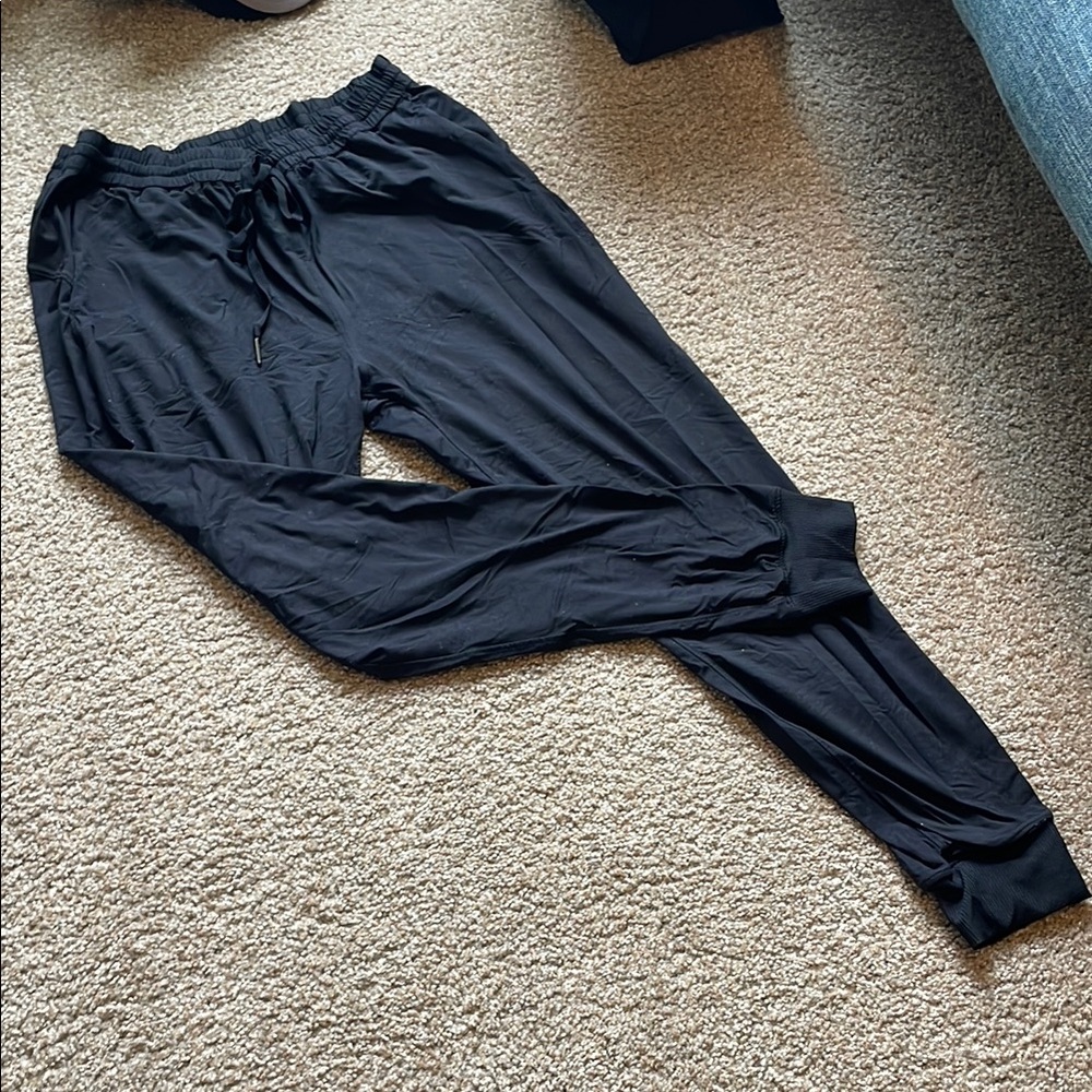 Thread & Supply Black Jogger Track Pants Relaxed Fit